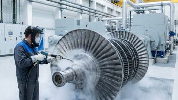 dry ice blasting turbines