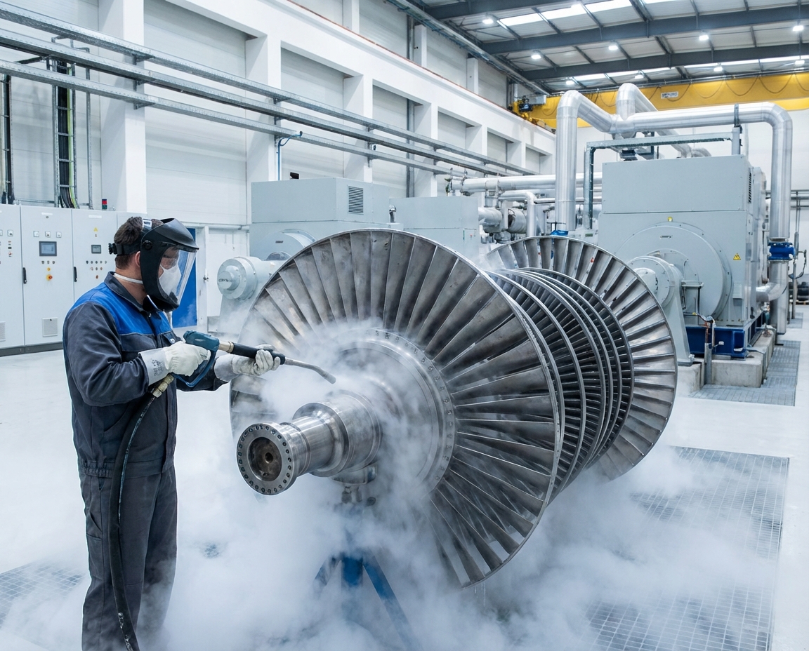 dry ice blasting turbines